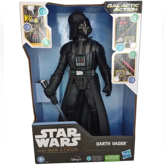 Star Wars DARTH VADER Action Figure Obi Wan Kenobi Galactic Action Inter… - Picture 2 of 16